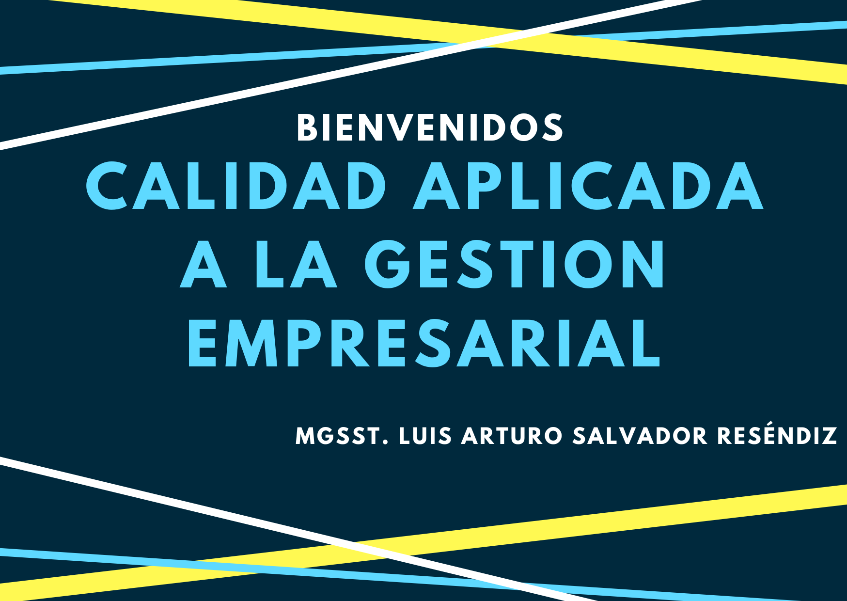 CALIDAD APLICADA A LA GESTION EMPRESARIAL